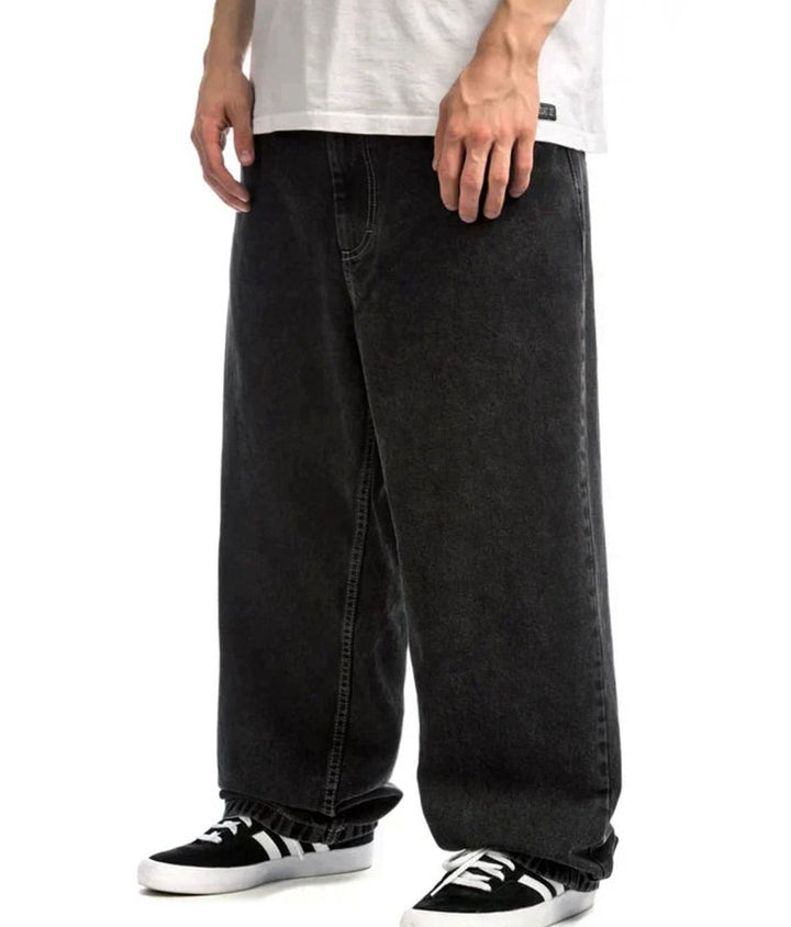 Men's Baggy Wide-Leg Relaxed-Fit Denim Jeans