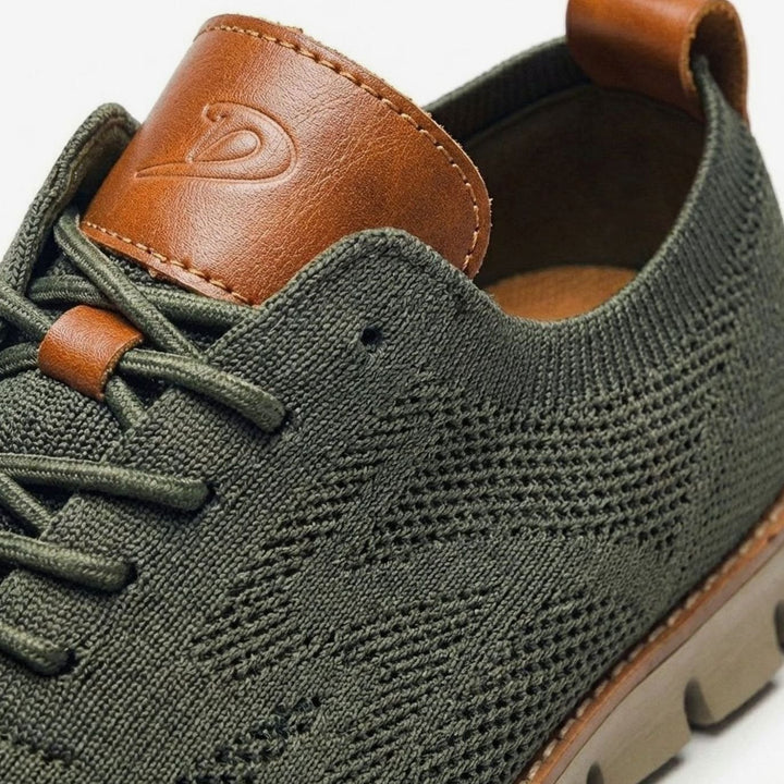 Men's Breathable Knit Lace-Up Oxford Trainers