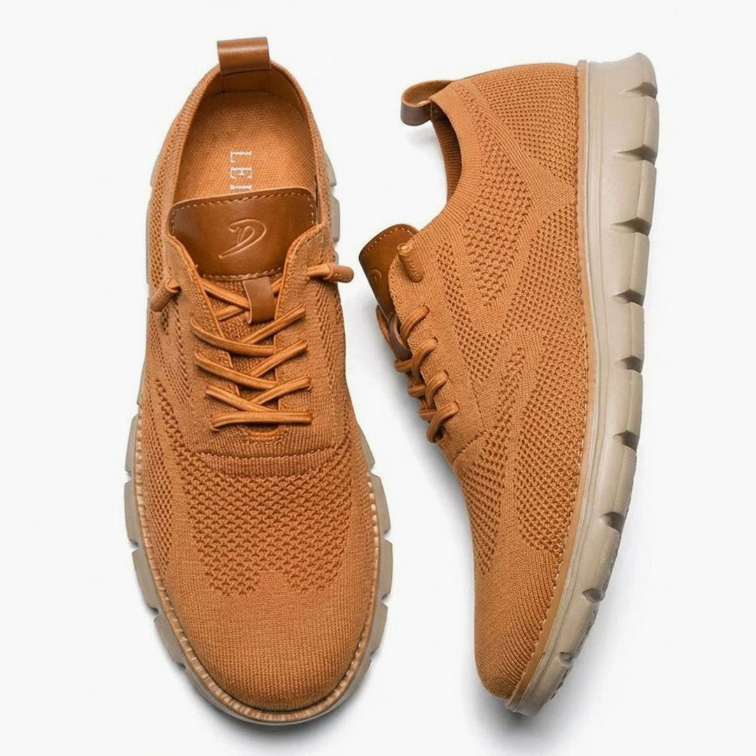 Men's Breathable Knit Lace-Up Oxford Trainers