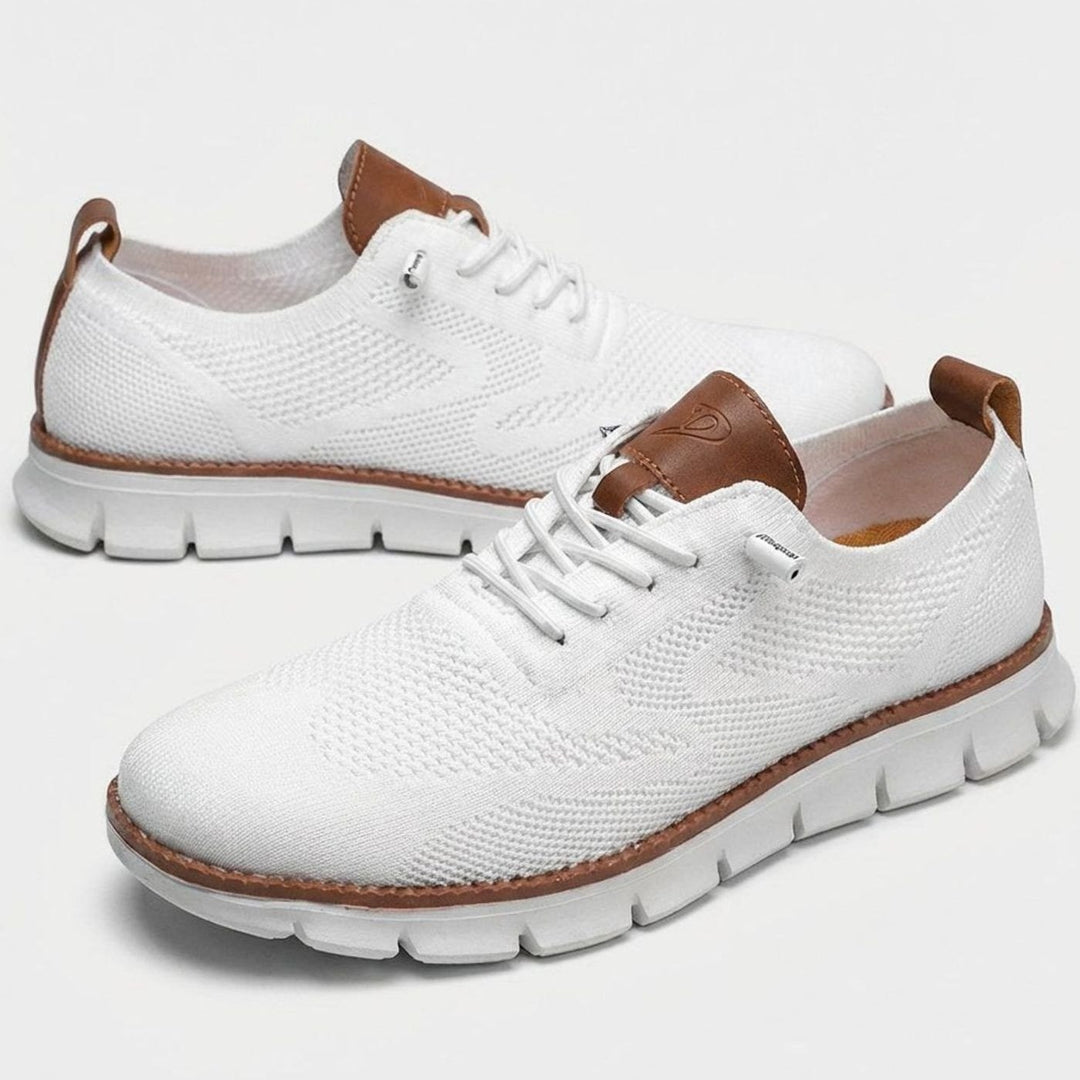 Men's Breathable Knit Lace-Up Oxford Trainers