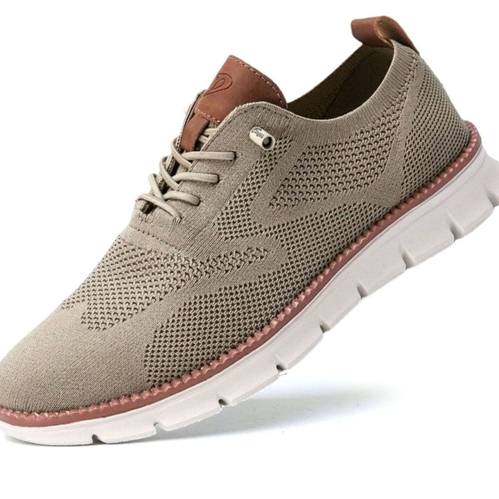 Men's Breathable Knit Lace-Up Oxford Trainers