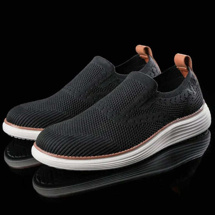 Men's Breathable Knit Slip-On Casual Trainers