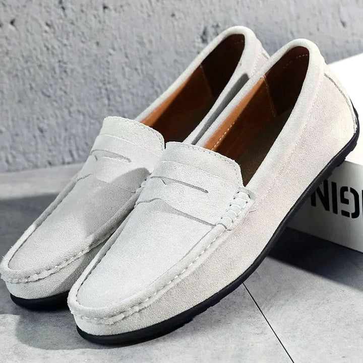 Men's Casual Suede Penny Slip-On Loafers