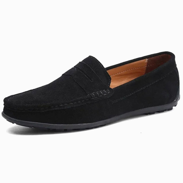 Men's Casual Suede Penny Slip-On Loafers