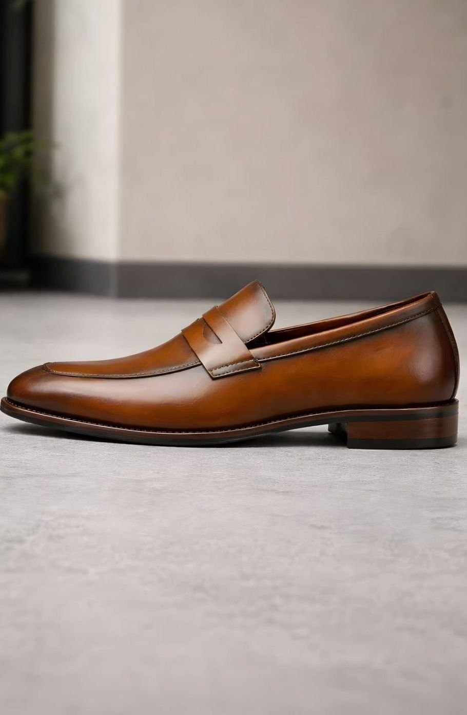 Men's Classic Slip-On Penny Loafer Dress Shoes