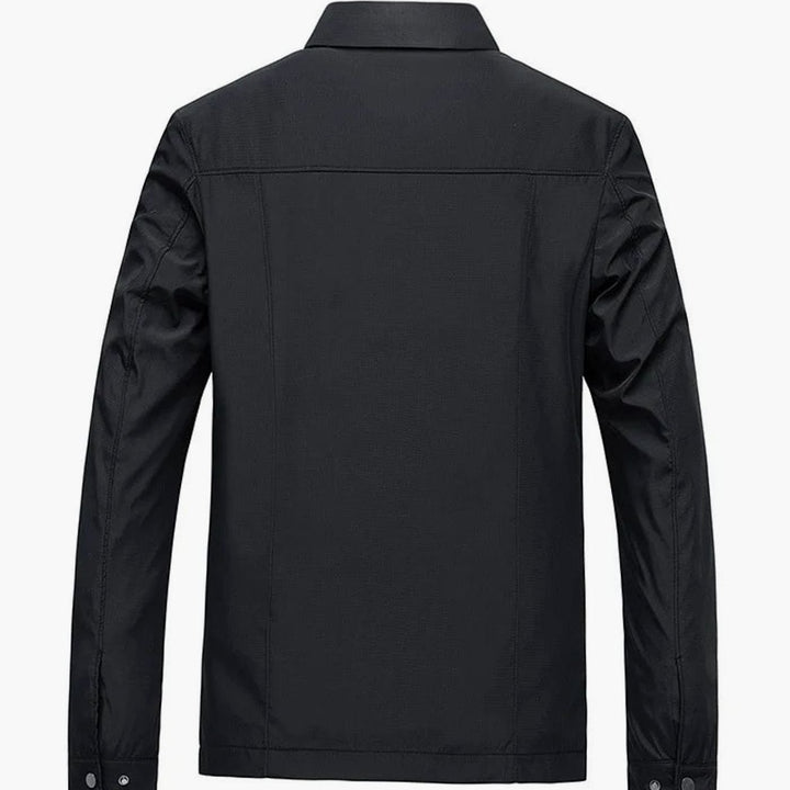 Men's Lightweight Water-Repellent Zip-Up Harrington Jacket