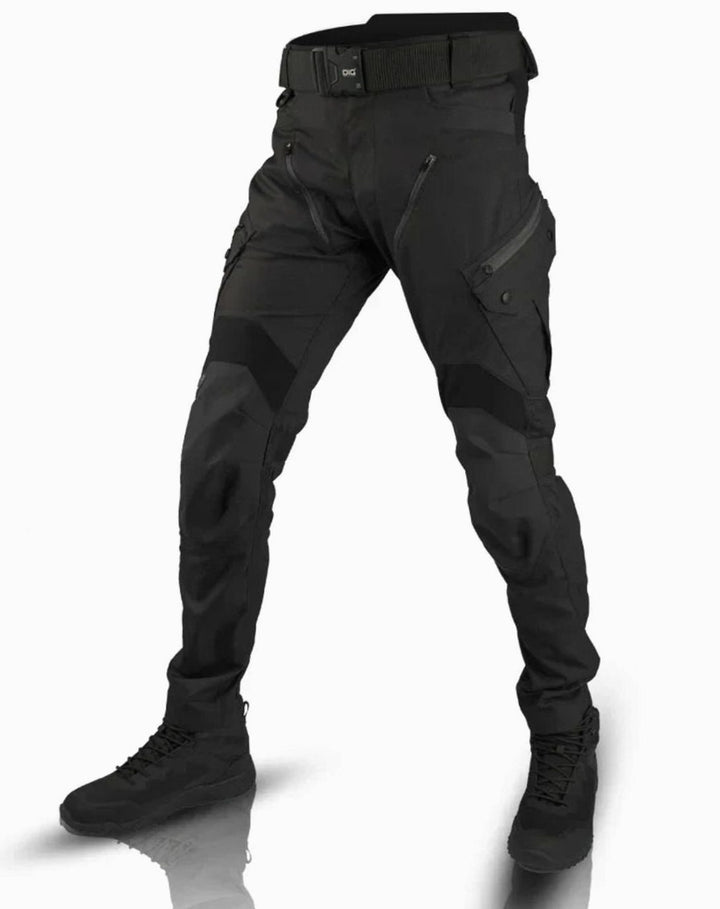 Men's Multi-Pocket Tactical Cargo Trousers Relaxed Fit