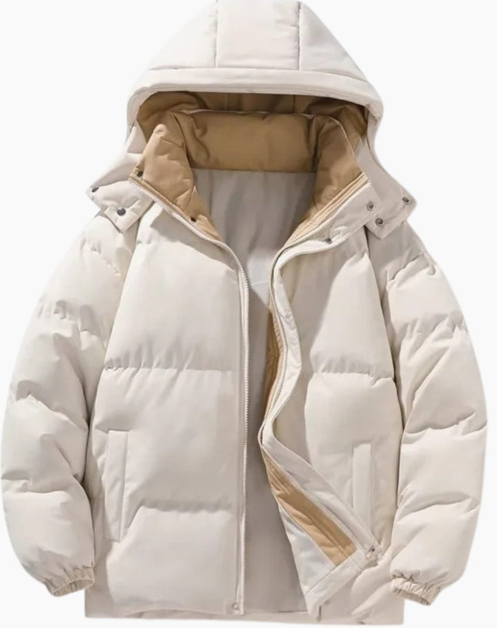 Men's Oversized Hooded Quilted Puffer Jacket