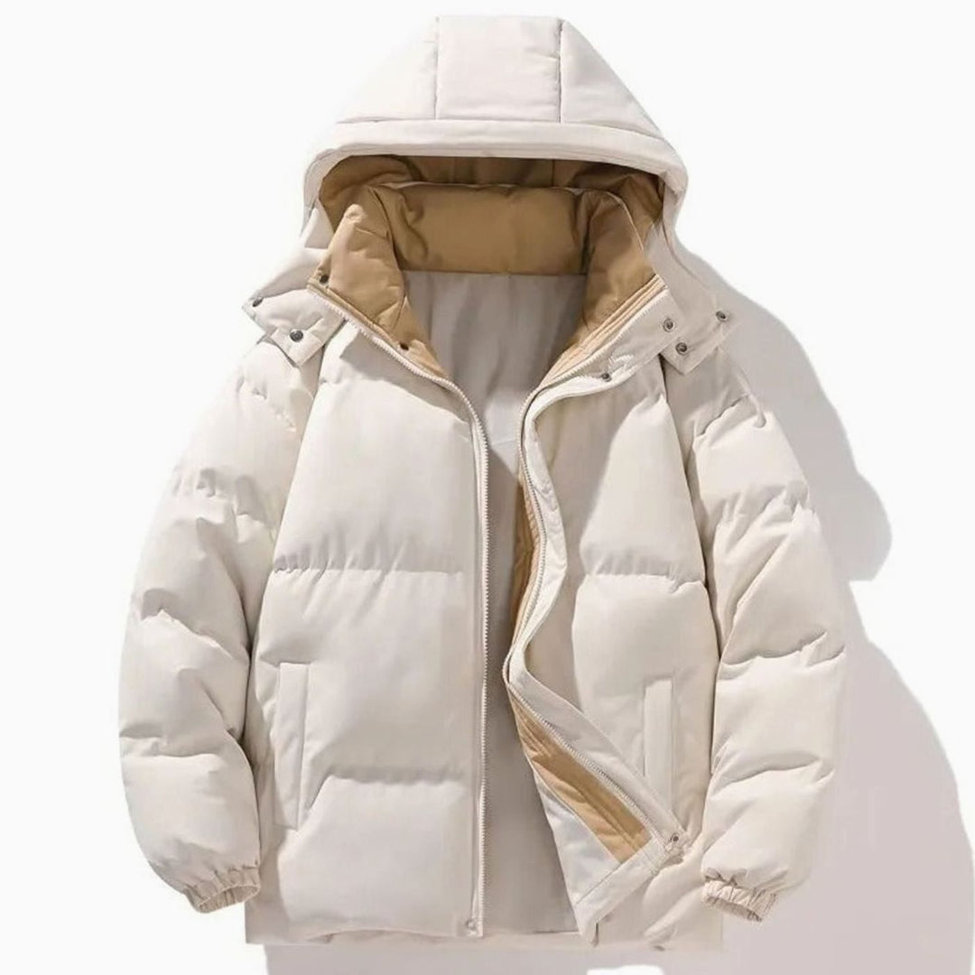 Men's Oversized Hooded Quilted Puffer Jacket