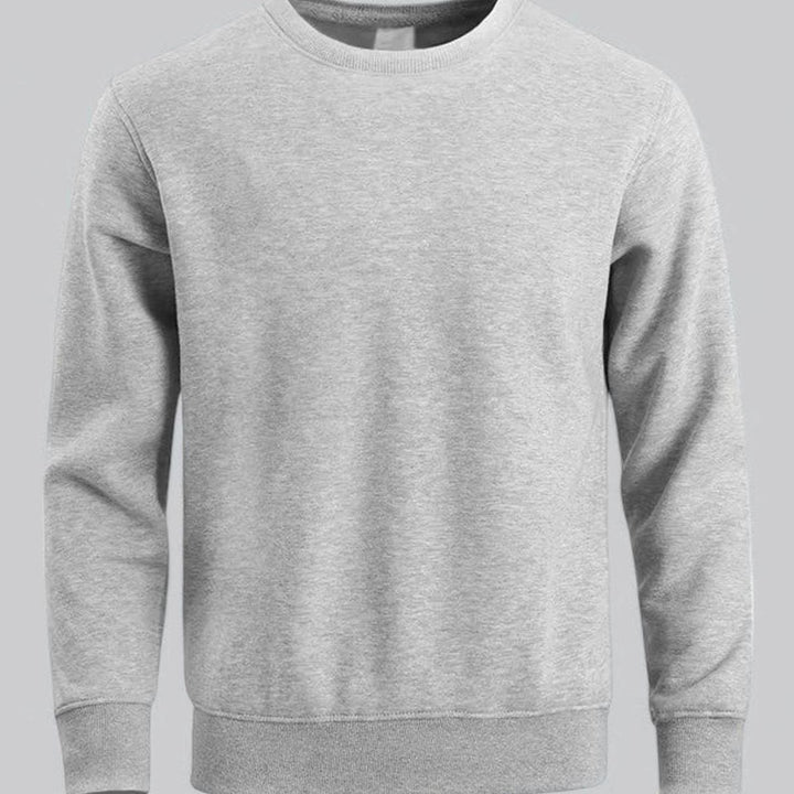 Men's Relaxed-Fit Crew Neck Long Sleeve Sweatshirt