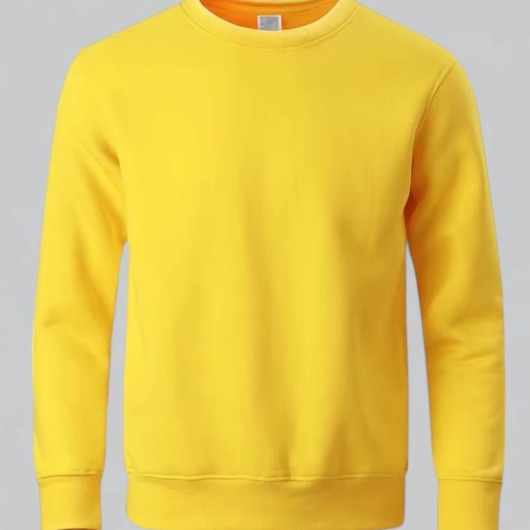 Men's Relaxed-Fit Crew Neck Long Sleeve Sweatshirt