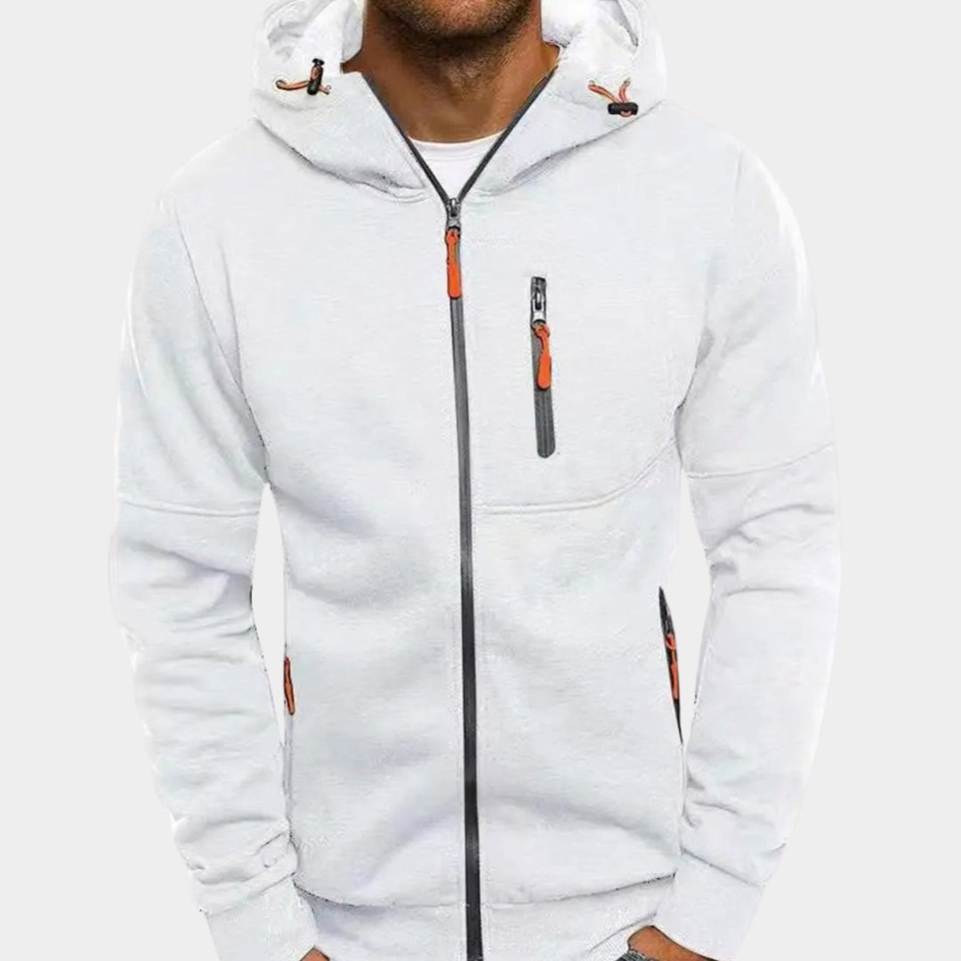 Men's Relaxed-Fit Full-Zip Hooded Sweatshirt