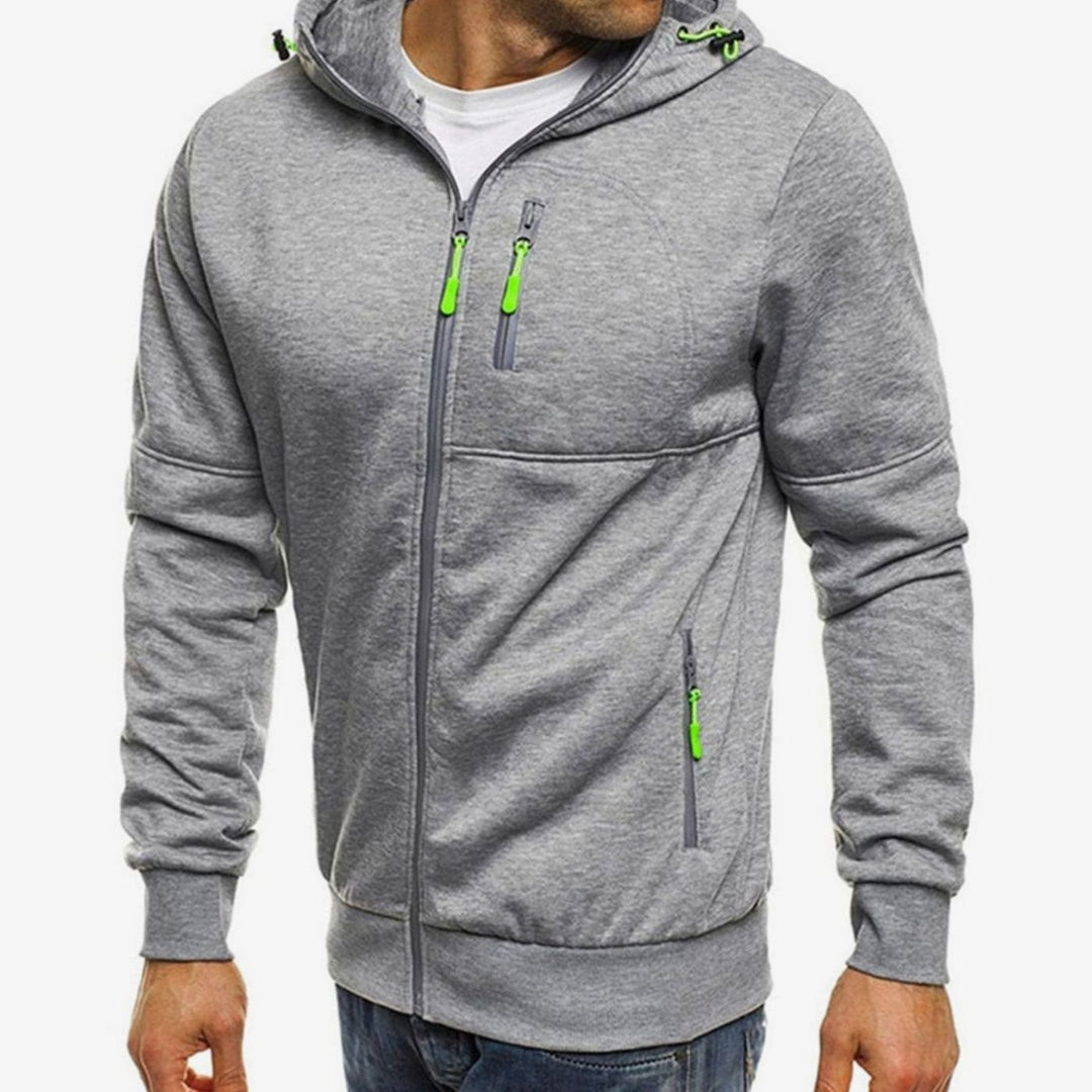 Men's Relaxed-Fit Full-Zip Hooded Sweatshirt