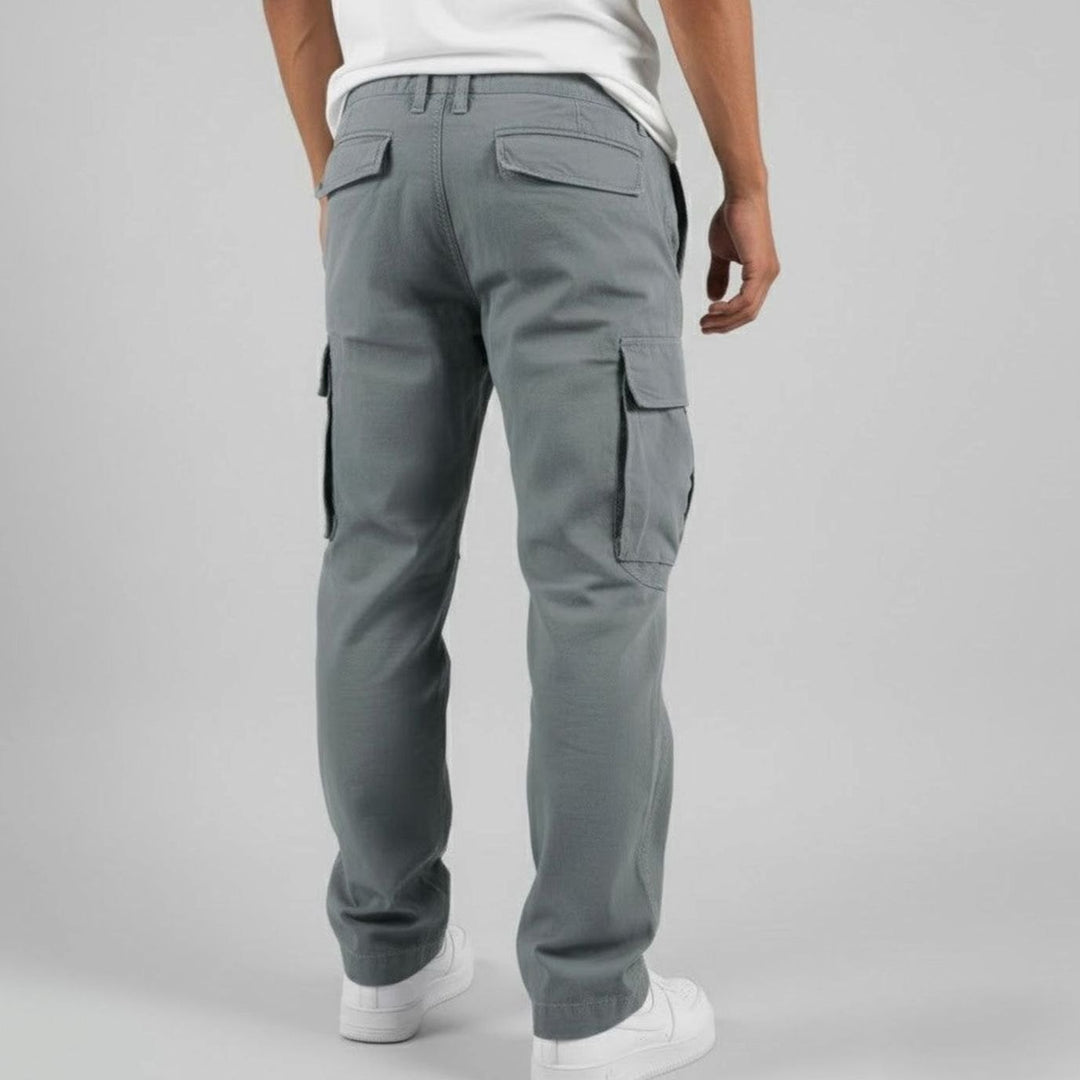 Men's Relaxed-Fit Multi-Pocket Streetwear Cargo Pants