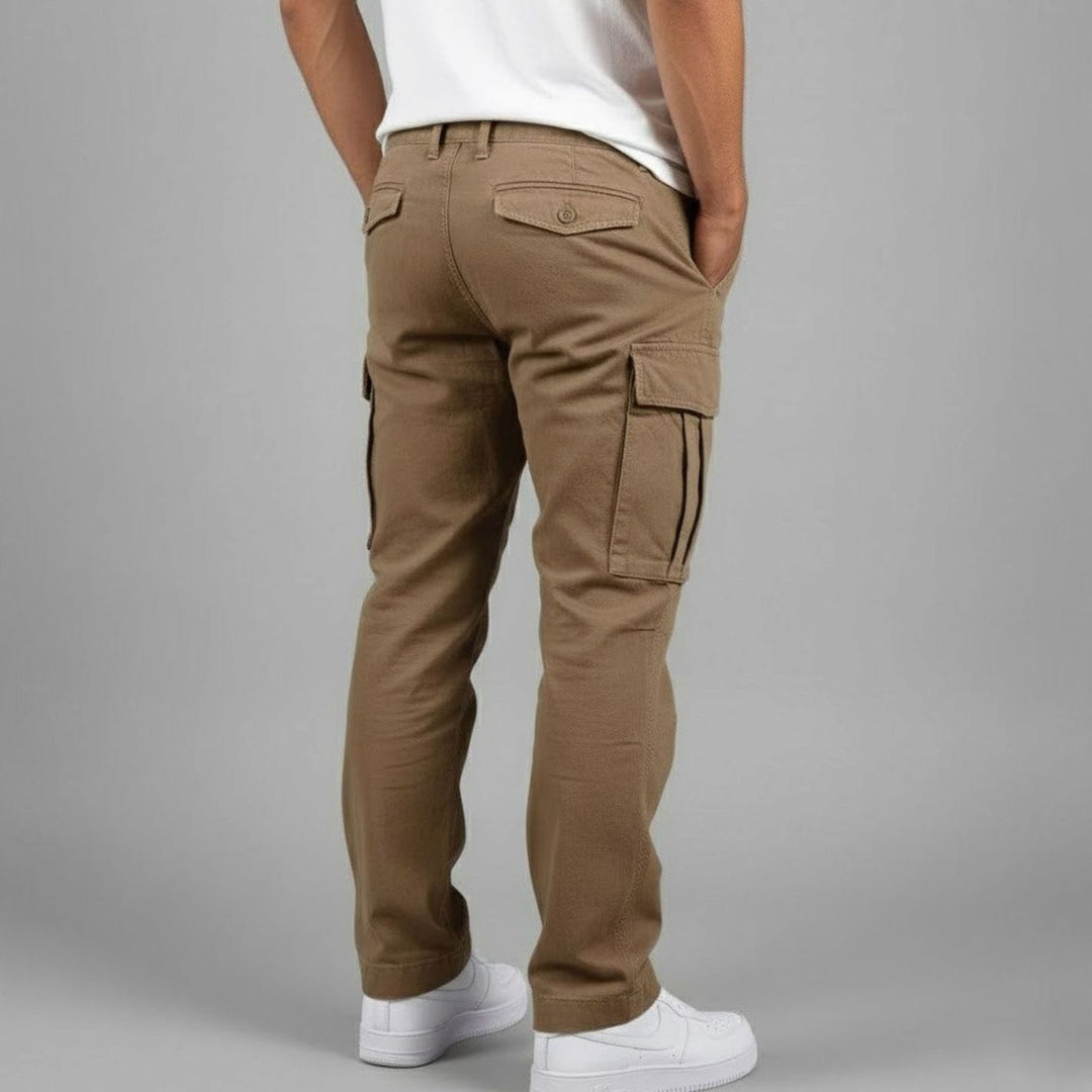 Men's Relaxed-Fit Multi-Pocket Streetwear Cargo Pants