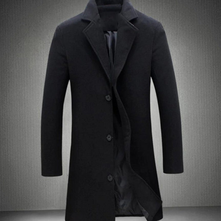 Men's Slim-Fit Long Formal Winter Overcoat