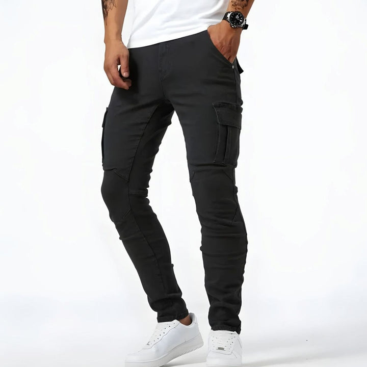 Men's Slim-Fit Multi-Pocket Cargo Trousers