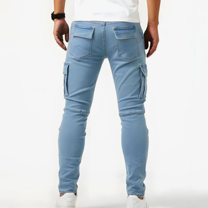 Men's Slim-Fit Multi-Pocket Cargo Trousers