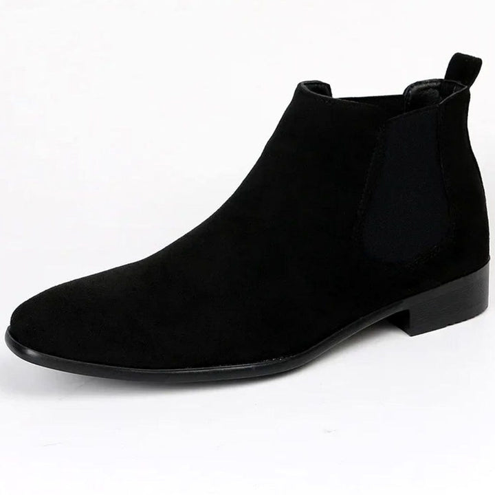 Men's Suede Slip-On Chelsea Ankle Boots
