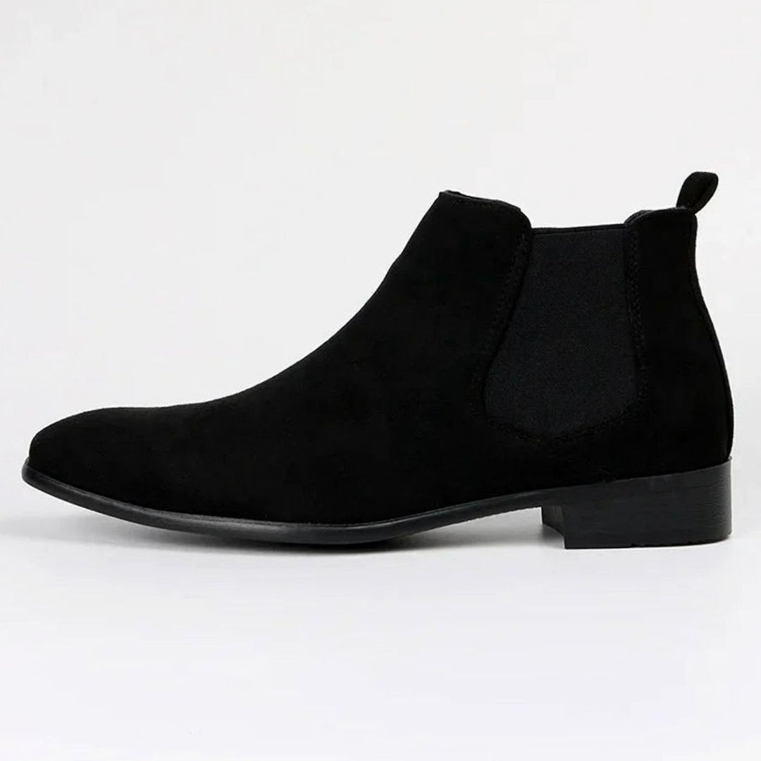 Men's Suede Slip-On Chelsea Ankle Boots