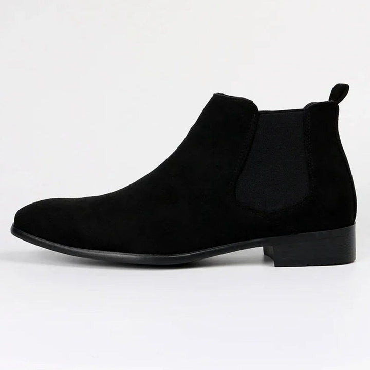 Men's Suede Slip-On Chelsea Ankle Boots