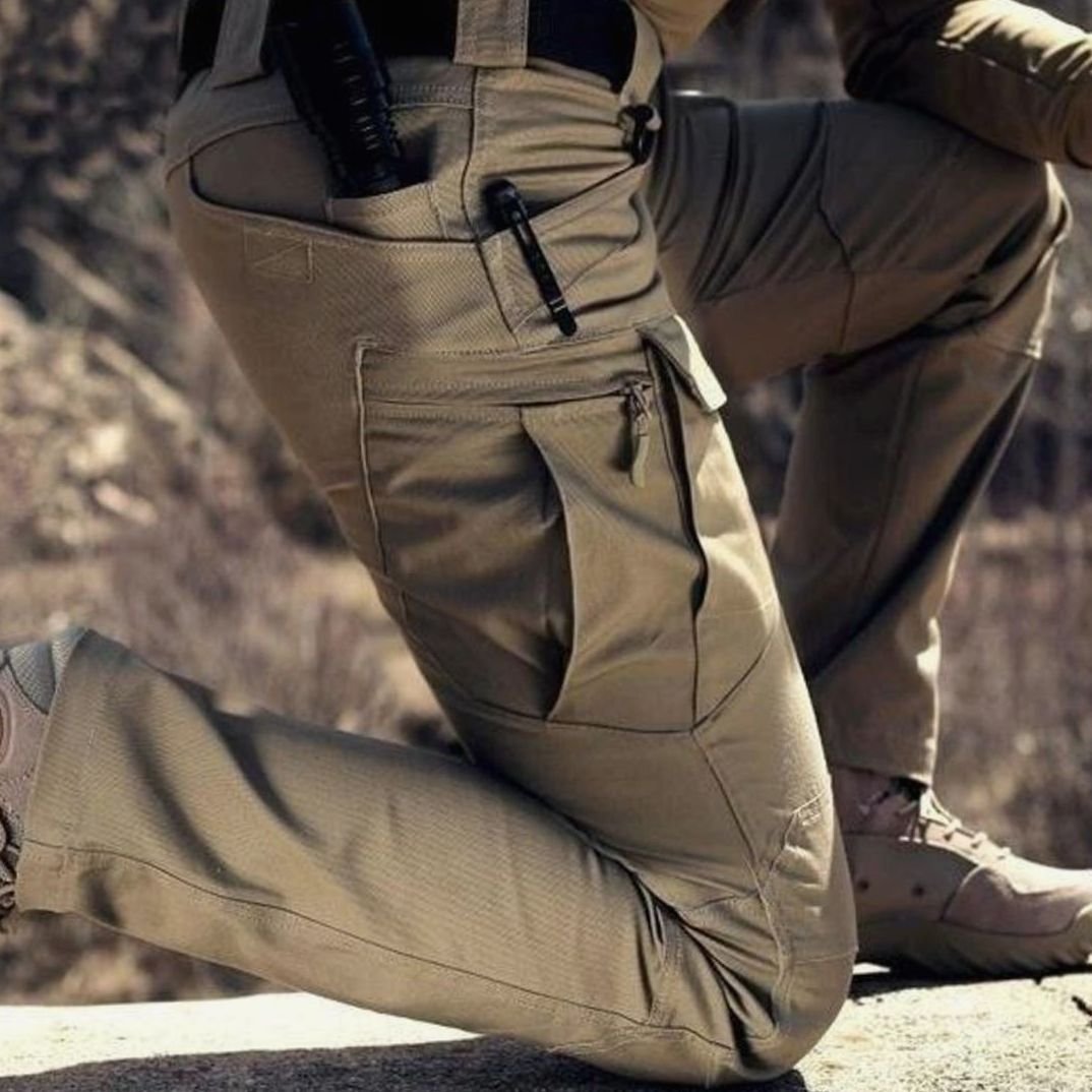 Men's Tactical Cargo Trousers Multi-Pocket Outdoor Hiking Pants
