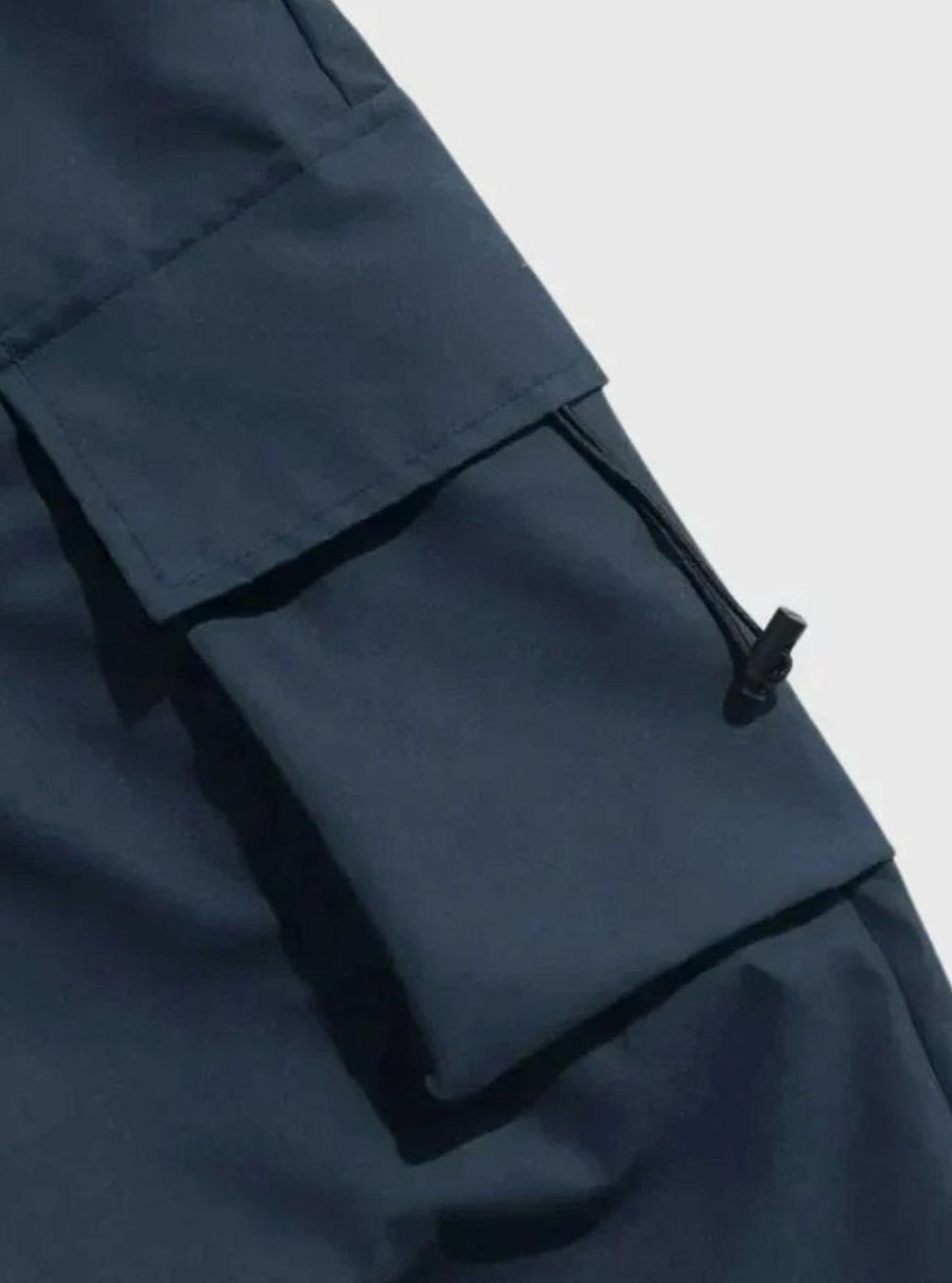 Men's Wide-Leg Drawstring Cargo Trousers
