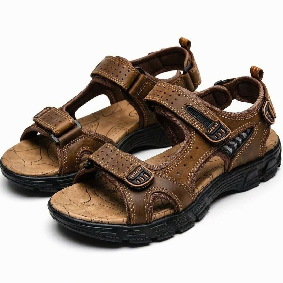 Unisex Outdoor Trekking Sandals Adjustable Hook-and-Loop Grip Sole