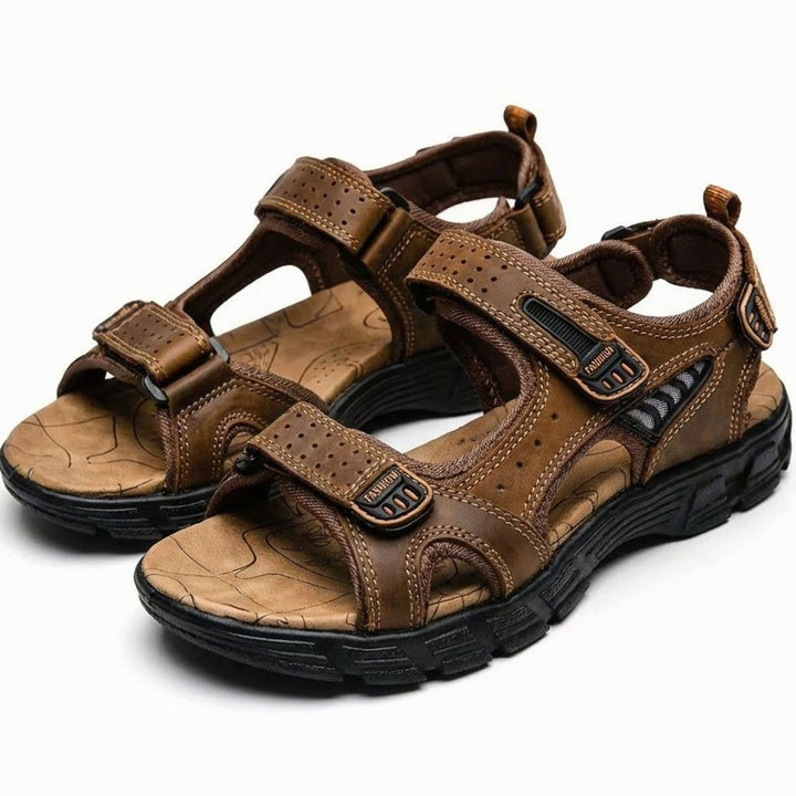 Unisex Outdoor Trekking Sandals Adjustable Hook-and-Loop Grip Sole