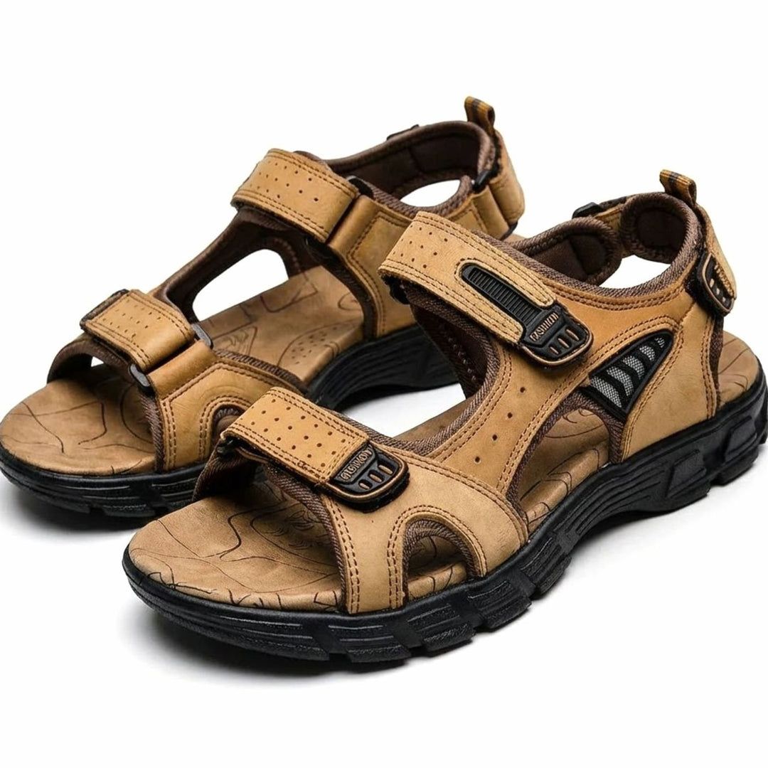 Unisex Outdoor Trekking Sandals Adjustable Hook-and-Loop Grip Sole