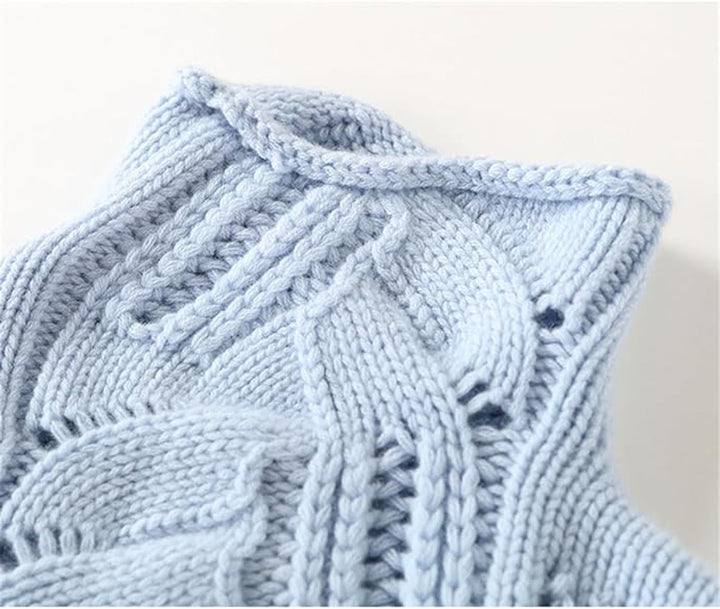 Women's Cable Knitted Sweater Turtleneck Loose-Fit Jumper