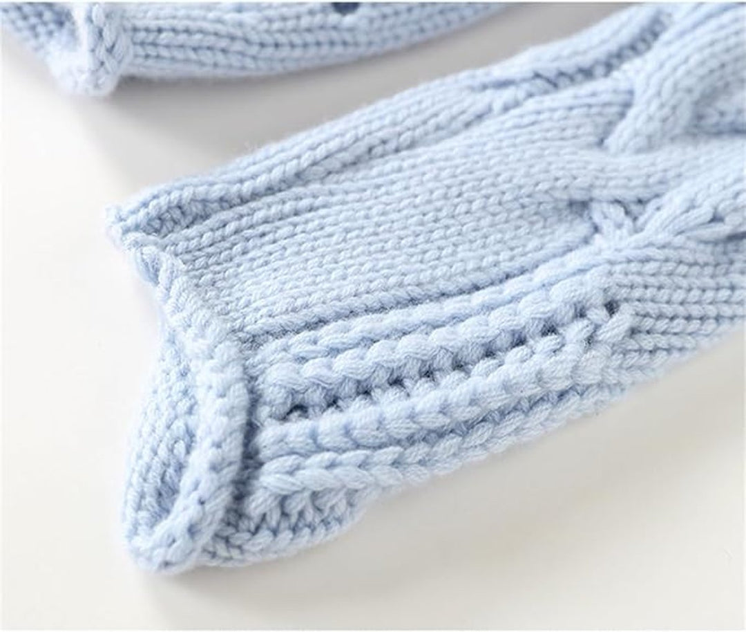 Women's Cable Knitted Sweater Turtleneck Loose-Fit Jumper