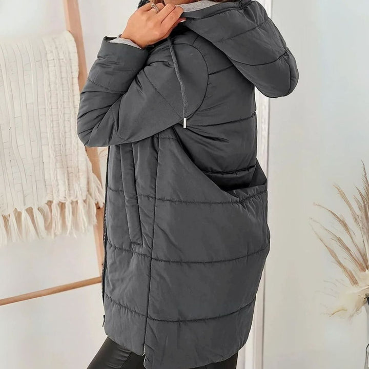 Women's Casual Hooded Puffer Jacket Quilted Warm Outerwear