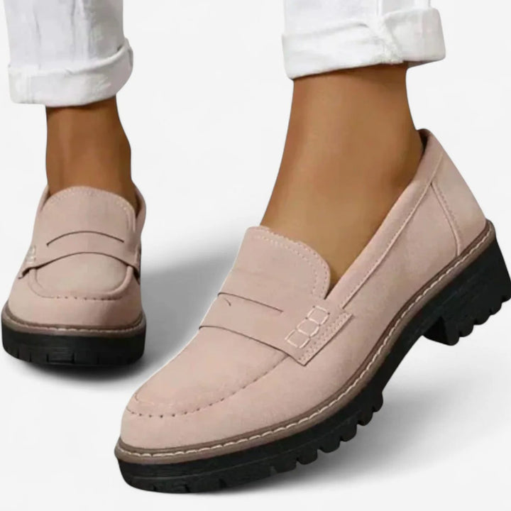 Women's Chunky-Sole Slip-On Penny Loafers