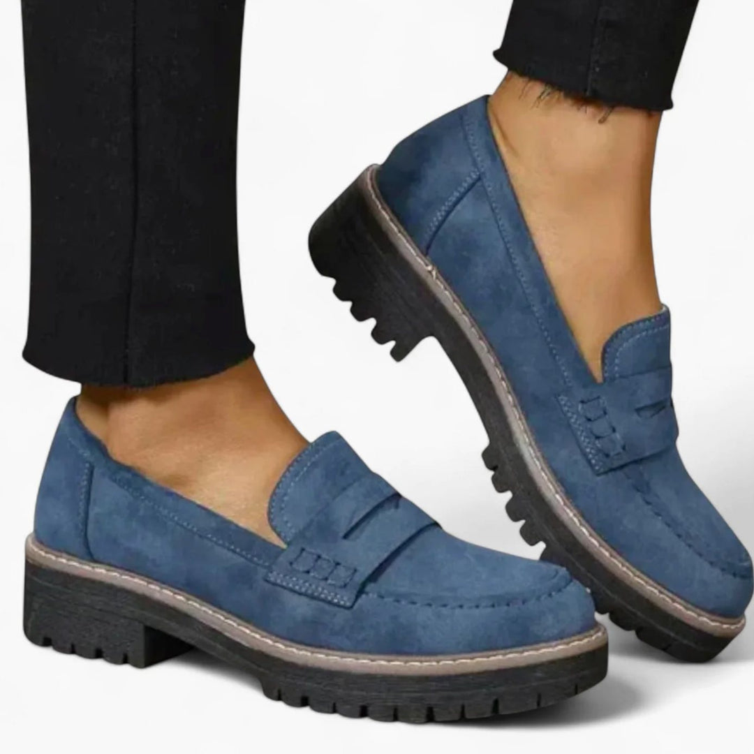 Women's Chunky-Sole Slip-On Penny Loafers