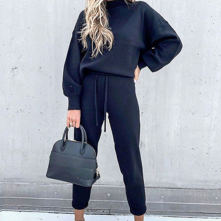 Women's Cosy Two-Piece Tracksuit Outfit Jogger Lounge Set - Blue