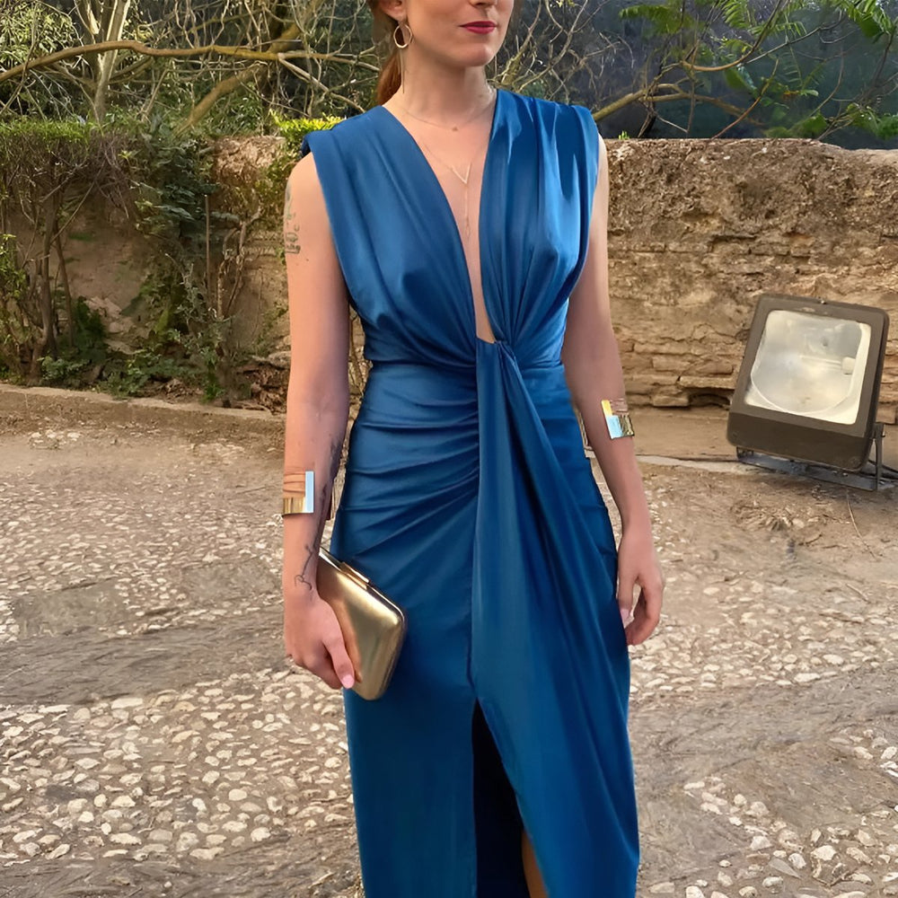 Women's Elegant Sleeveless Cocktail Party Dress