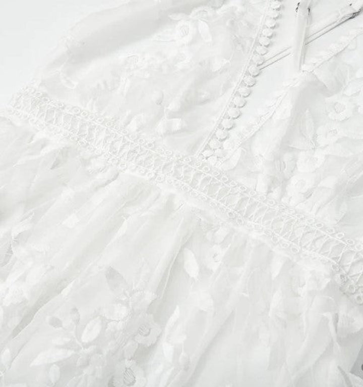 Women's Floral Embroidered Cocktail Party Dress Special Occasion
