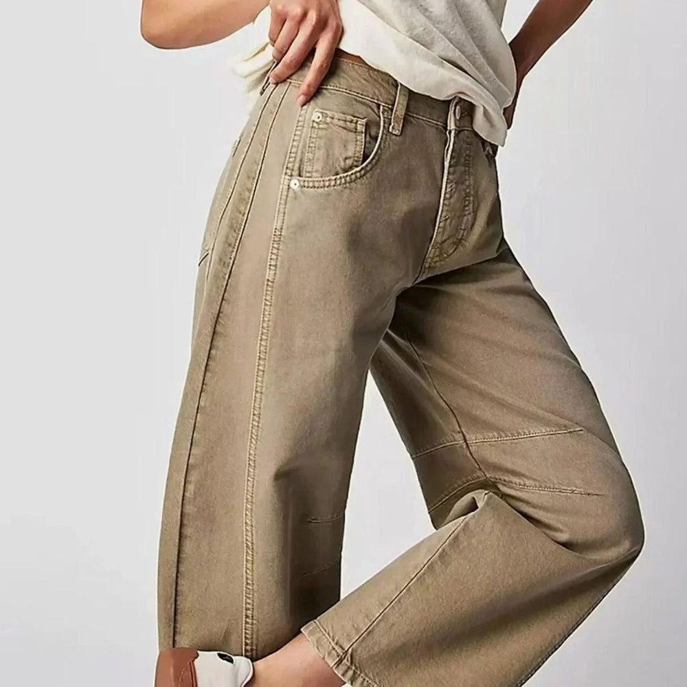 Women's High-Waist Relaxed-Fit Wide-Leg Barrel Jeans