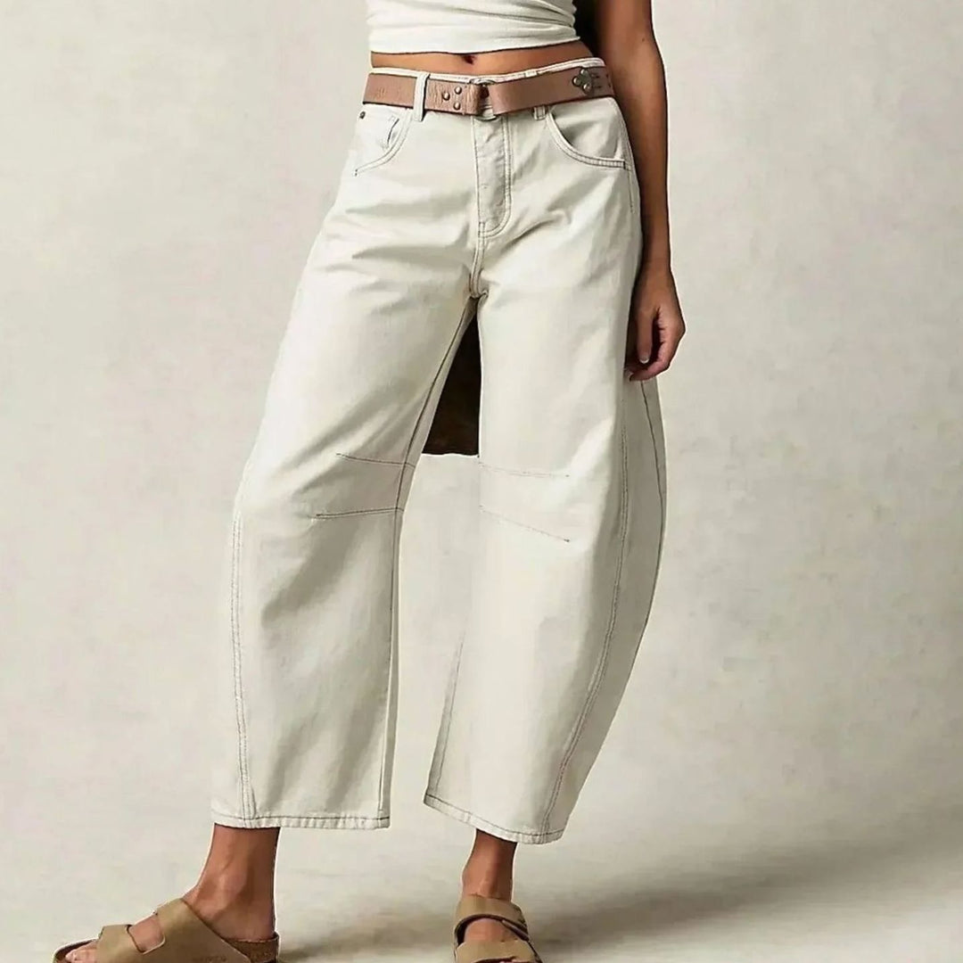 Women's High-Waist Relaxed-Fit Wide-Leg Barrel Jeans