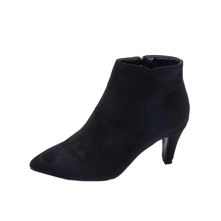Women's Leopard Print Stiletto Ankle Heeled Boots Pointed Toe