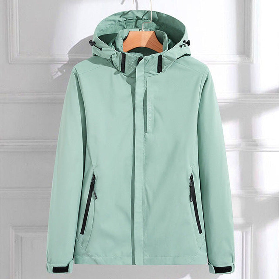 Women's Lightweight Hooded Windproof Zip-Up Outdoor Jacket