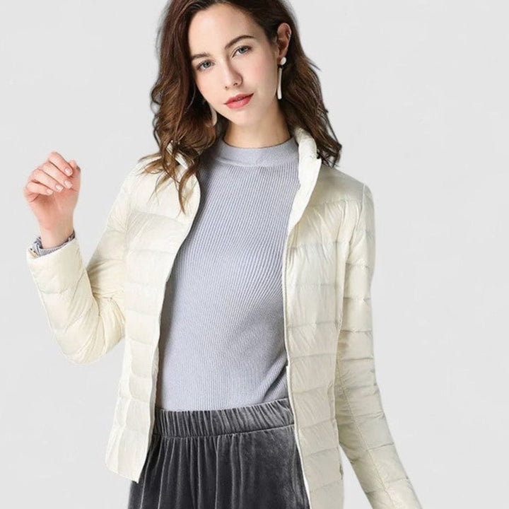 Women's Lightweight Quilted Packable Puffer Jacket - White