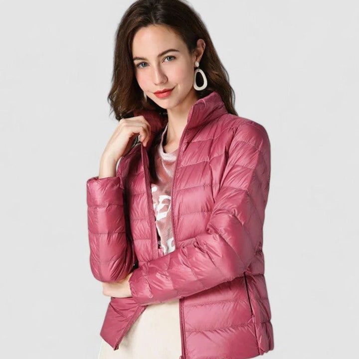 Women's Lightweight Quilted Packable Puffer Jacket - Pink