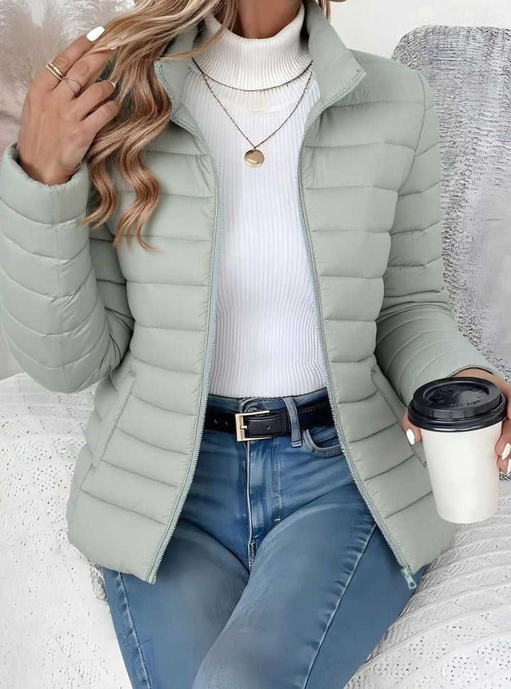 Women's Lightweight Quilted Zip-Up Puffer Jacket