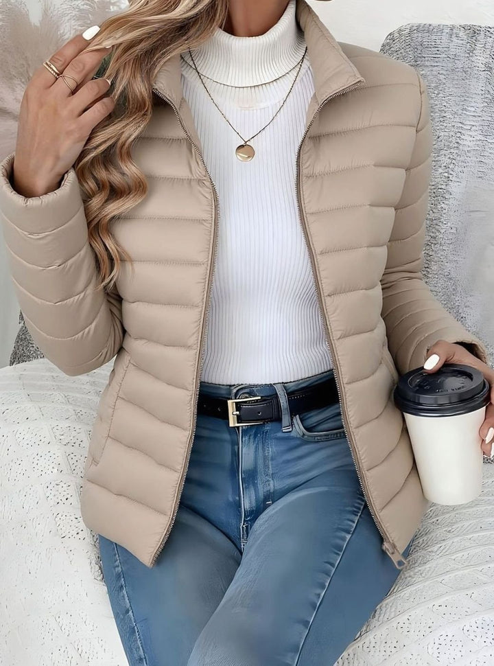 Women's Lightweight Quilted Zip-Up Puffer Jacket