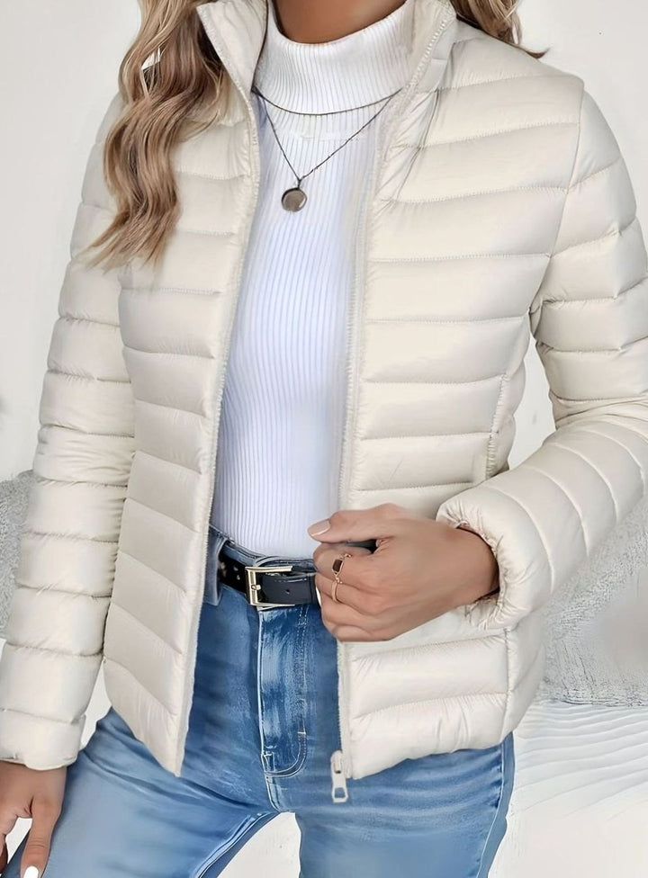 Women's Lightweight Quilted Zip-Up Puffer Jacket