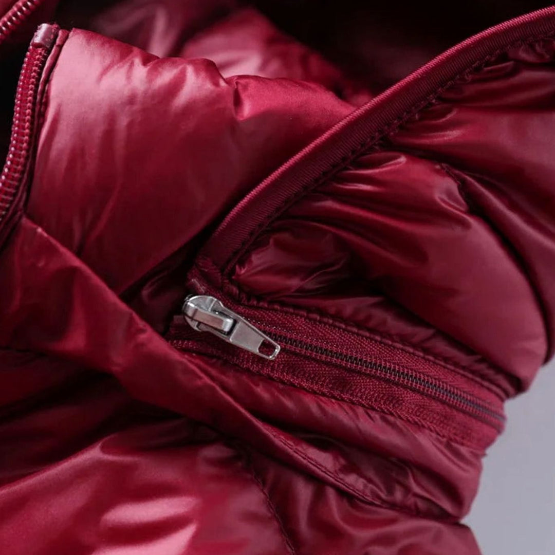 Women's Long Hooded Lightweight Quilted Puffer Jacket