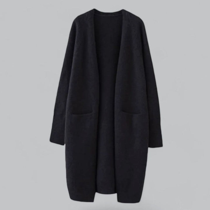 Women's Long Oversized Knit Cardigan Open Front Longline Jumper