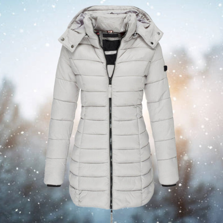 Women's Long Quilted Hooded Puffer Coat